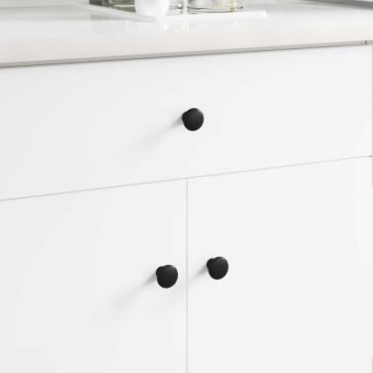 Mânere 1461 pcs Negru Ø30 mm Aluminiu GartenMobel Dekor