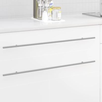 Mâner pentru Dulap 12 pcs Argintiu 800 mm Oţel inoxidabil GartenMobel Dekor