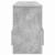 Raft pentru reviste Gri din beton 102 x 30 x 45 cm GartenMobel Dekor