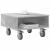 Masă laterală cu roți Gri din beton 50 x 50 x 30 cm GartenMobel Dekor