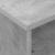 Masă laterală cu roți Gri din beton 50 x 50 x 30 cm GartenMobel Dekor