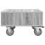 Masă laterală cu roți Gri Sonoma 50 x 50 x 30 cm Lemn compozit GartenMobel Dekor