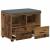 Bancă pentru hol cu pernă cu sertar Lemn vechi 60 x 38 x 46 cm GartenMobel Dekor