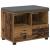 Bancă pentru hol cu pernă cu sertar Lemn vechi 60 x 38 x 46 cm GartenMobel Dekor