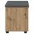 Bancă pentru hol cu pernă Stejar Artizanal 60 x 38 x 46 cm GartenMobel Dekor