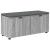 Bancă pentru hol cu pernă cu ușă Gri Sonoma 100 x 38 x 46 cm GartenMobel Dekor