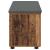 Bancă pentru hol cu pernă cu ușă Lemn vechi 100 x 38 x 46 cm GartenMobel Dekor
