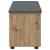 Bancă pentru hol cu pernă Stejar Artizanal 100 x 38 x 46 cm GartenMobel Dekor