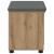 Bancă pentru hol cu pernă Stejar Artizanal 60 x 38 x 46 cm GartenMobel Dekor