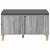 Bancă pentru hol cu pernă cu ușă Gri Sonoma 60 x 38 x 46 cm GartenMobel Dekor