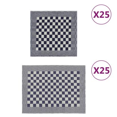 Set de prosoape, 50 buc., albastru și alb, bumbac GartenMobel Dekor