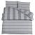 Set cu husă de pilotă, gri, 220x240 cm, bumbac GartenMobel Dekor