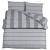 Set cu husă de pilotă, gri, 200x220 cm, bumbac GartenMobel Dekor
