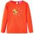 Tricou de copii cu mâneci lungi, portocaliu închis, 116 GartenMobel Dekor