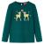 Tricou de copii cu mâneci lungi verde închis 140 GartenMobel Dekor