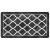 Covor lavabil, alb și negru, 80x150 cm, anti-alunecare GartenMobel Dekor