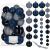 Set globuri de Craciun, 30 bucati, 3 modele, 4/5/6cm, albastru inchis Household NewTrend