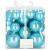 Set globuri de Craciun, 37 bucati, 3-8cm, albastru perla Household NewTrend