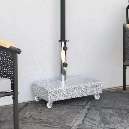 Bază pentru umbrelă, gri deschis, 45x25x8,3 cm, granit GartenMobel Dekor