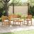 Set de Mobilier cu pernă 3 pcs natural Lemn Solid de Acacia GartenMobel Dekor