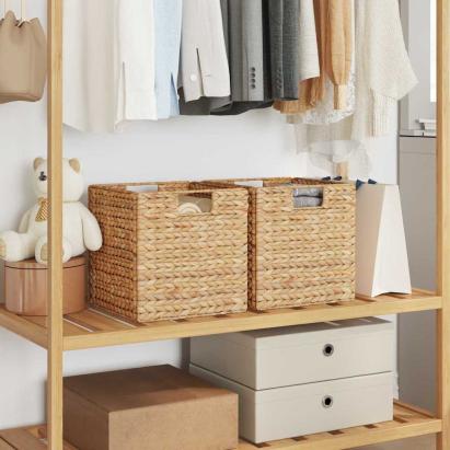 Coșuri de depozitare 2 pcs natural 35 x 25 x 17 cm GartenMobel Dekor