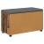 Bancă pentru hol cu pernă cu ușă Lemn vechi 80 x 38 x 46 cm GartenMobel Dekor