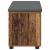 Bancă pentru hol cu pernă cu ușă Lemn vechi 80 x 38 x 46 cm GartenMobel Dekor