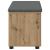 Bancă pentru hol cu pernă Stejar Artizanal 80 x 38 x 46 cm GartenMobel Dekor