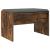 Bancă pentru hol cu pernă Stejar fumuriu 60 x 38 x 46 cm GartenMobel Dekor