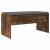 Bancă pentru hol cu pernă Stejar fumuriu 80 x 38 x 46 cm GartenMobel Dekor