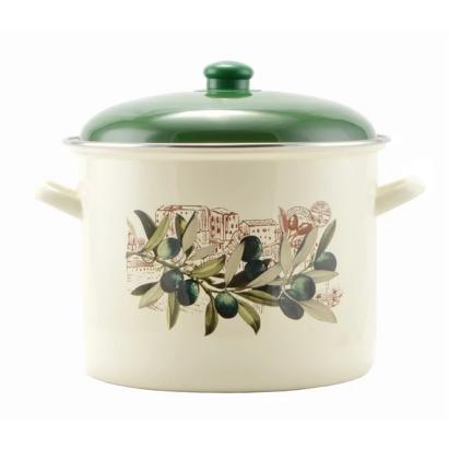 Oală emailată Oliva 5,2 L, 20 cm, cu capac Handy KitchenServ