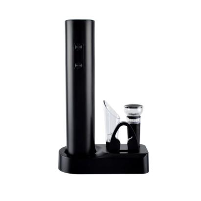 Set tirbușon automat cu baterii, cu suport – cu turnător, dop vacuum și tăietor de folie Handy KitchenServ