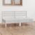 Set mobilier de grădină cu 2 locuri, alb, lemn masiv de pin GartenMobel Dekor