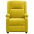 Fotoliu rabatabil electric, galben, catifea GartenMobel Dekor