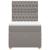 Pat box spring cu saltea, gri taupe, 80x200 cm, textil GartenMobel Dekor