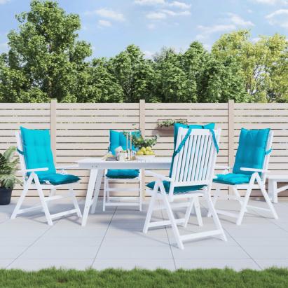 Perne scaun cu spătar înalt, 4 buc, turcoaz, țesătură Oxford GartenMobel Dekor