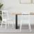 Scaune de dining 2 pcs Alb 43 x 54 x 89 cm GartenMobel Dekor