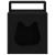 Casa pentru pisici Negru 42,5 x 40 x 53,5 cm Lemn compozit GartenMobel Dekor