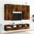 Dulapuri TV de perete 2 buc. stejar fumuriu 100x30x30 cm lemn GartenMobel Dekor