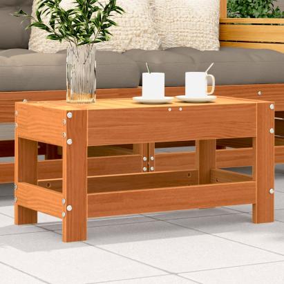 Taburet de grădină, maro ceruit, 62x30x32 cm, lemn masiv pin GartenMobel Dekor