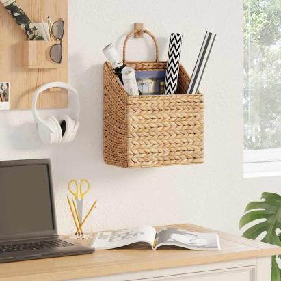 Coș Suspendat natural 30 x 17,5 x 38 cm Zambilă de apă GartenMobel Dekor