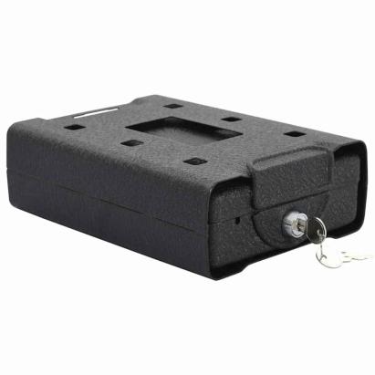 Seif pentru mașină cu blocare Negru 22 x 16 x 7 cm Oțel GartenMobel Dekor
