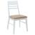 Scaune de dining 2 pcs Alb 43 x 54 x 89 cm GartenMobel Dekor