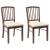 Scaune de dining 2 pcs Maro deschis 50 x 52,5 x 91 cm GartenMobel Dekor