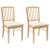 Scaune de dining 2 pcs natural 50 x 52,5 x 91 cm GartenMobel Dekor