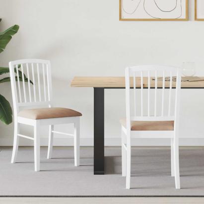 Scaune de dining 2 pcs Alb 50 x 52,5 x 91 cm GartenMobel Dekor