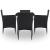 Set de Mobilier 5 pcs Negru GartenMobel Dekor