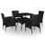 Set de Mobilier 5 pcs Negru GartenMobel Dekor
