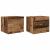Dulap de noapte 2 pcs Lemn vechi 50 x 39 x 41 cm Lemn compozit GartenMobel Dekor