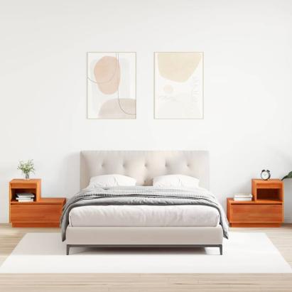 Dulap de noapte cu sertar 2 pcs Maroniu cerat 60 x 34 x 51 cm GartenMobel Dekor